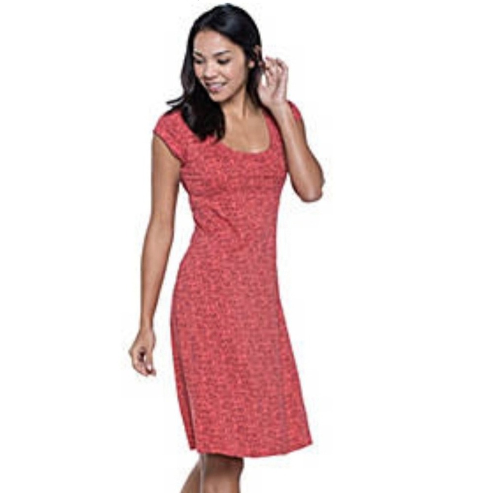 Toad&Co Womens Nena Dress Size L Red Granola Girl Outdoors Sustainable